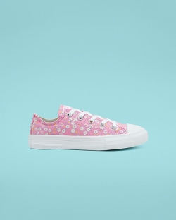 Converse Ditsy Floral Chuck Taylor All Star Lány Rövidszárú Rózsaszín/Fehér/Arany | UAEZOQV-HU